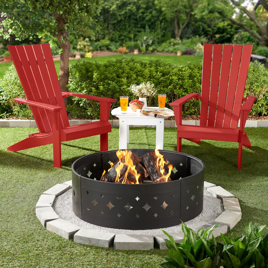 Mainstays allenback chairs in red 