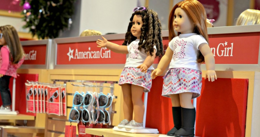 American Girl store with dolls and accessories on display