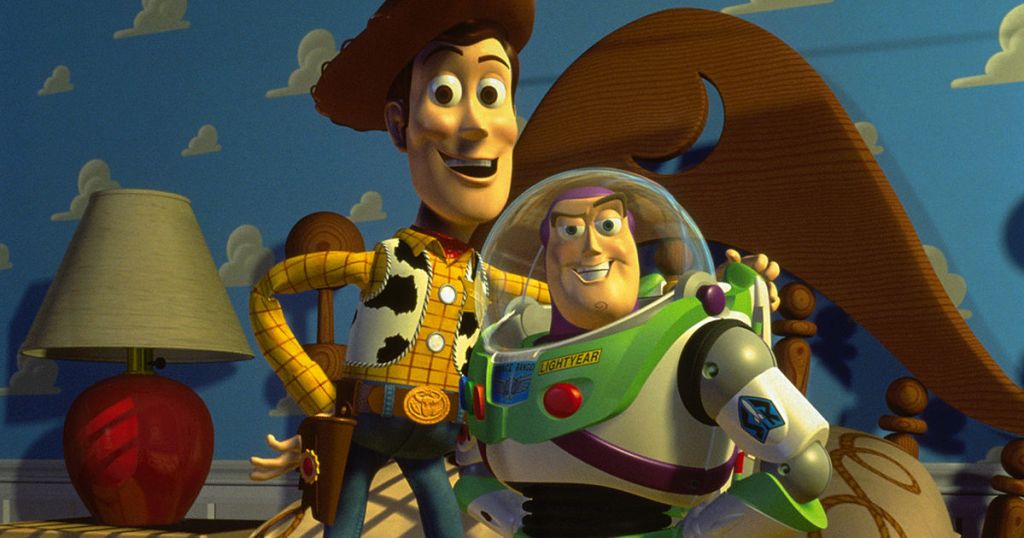 Woody and Buzz in Toy Story