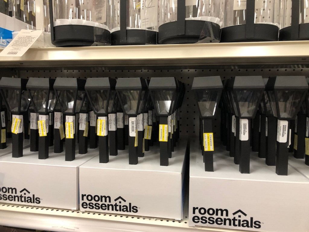 Outdoor path lights on Target Shelf