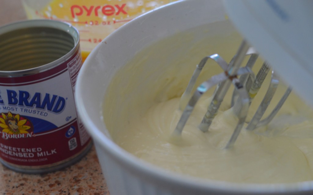 cream and condensed milk