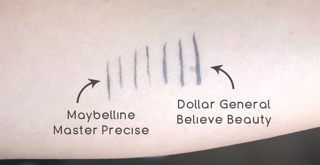 liquid eyeliner line comparison