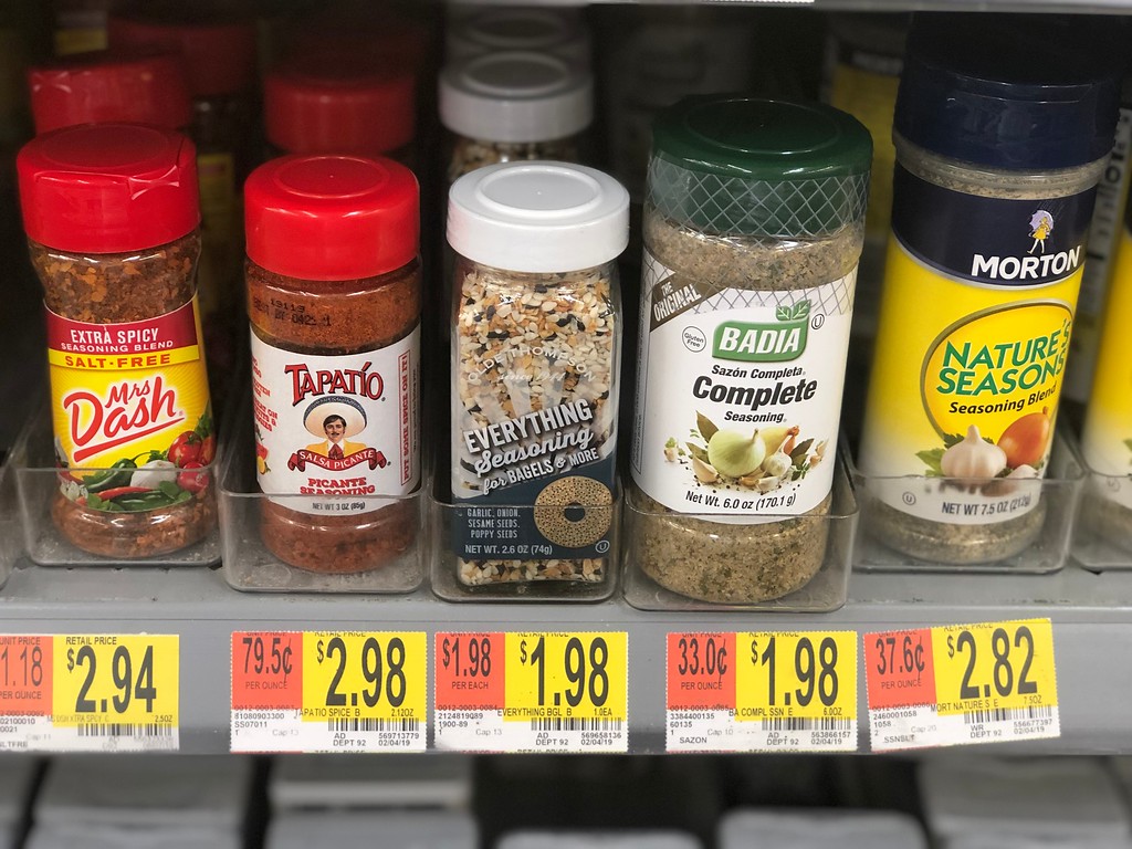 everything seasoning on a shelf in walmart