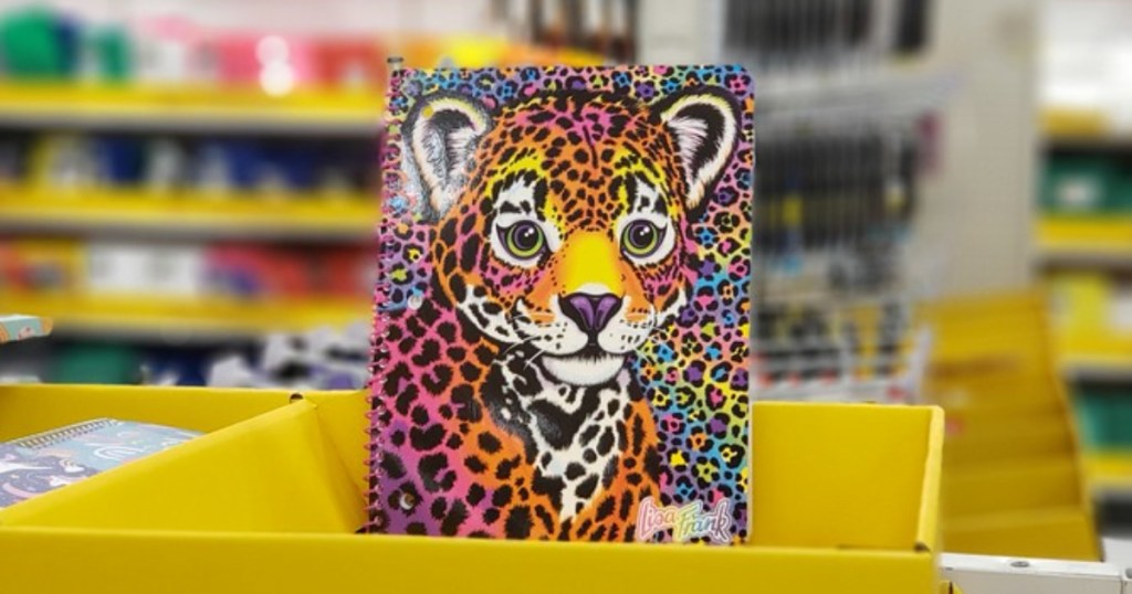 Lisa Frank cheetah notebook at Target