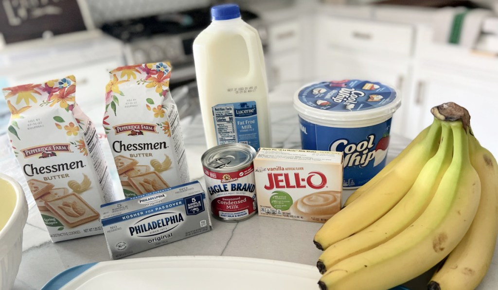 banana pudding ingredients