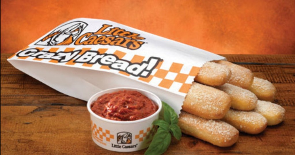 little ceasars crazy bread and sauce