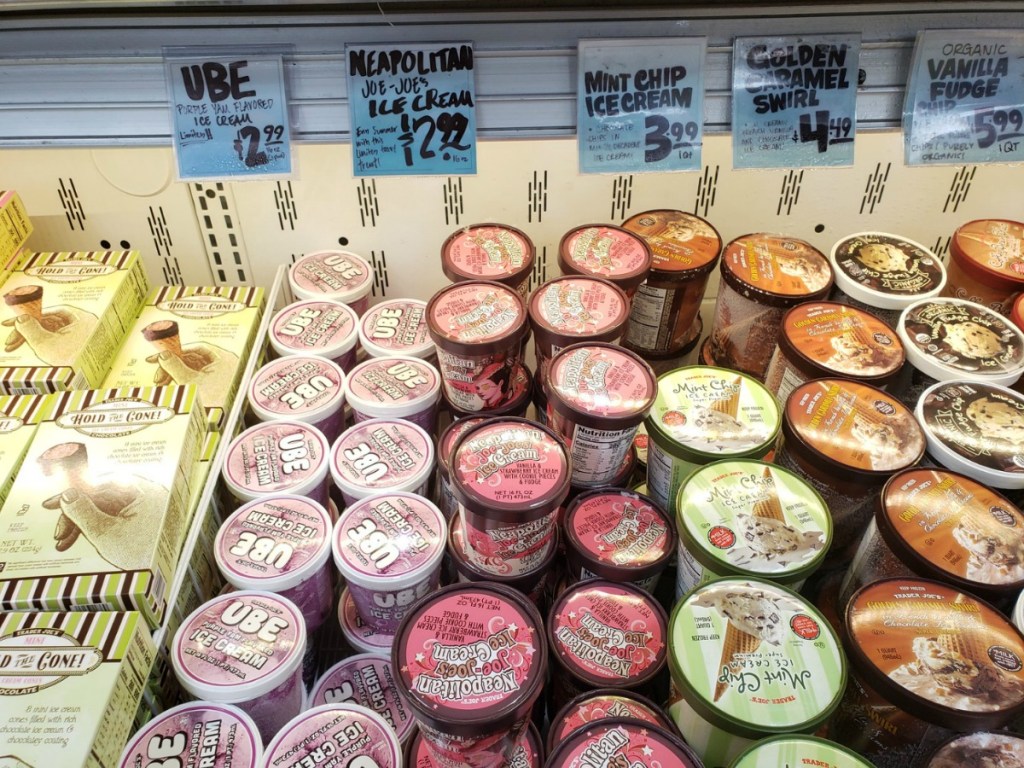 trader joe's ice cream pints