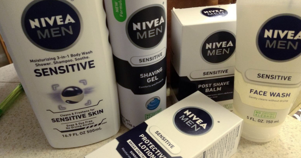 nivea men sensitive products gift set