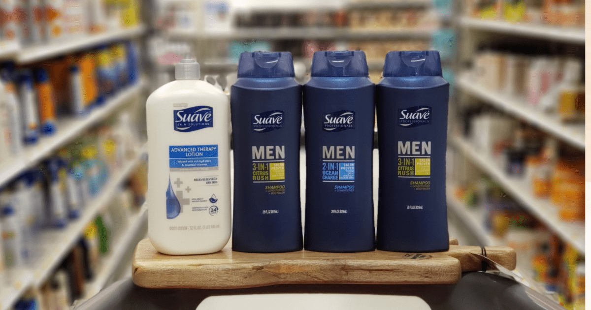 suave lotion and men's body wash