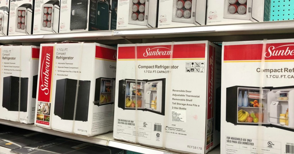 sunbeam mini refrigerator at target