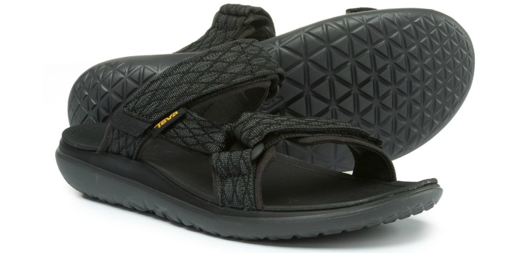 black teva sandals