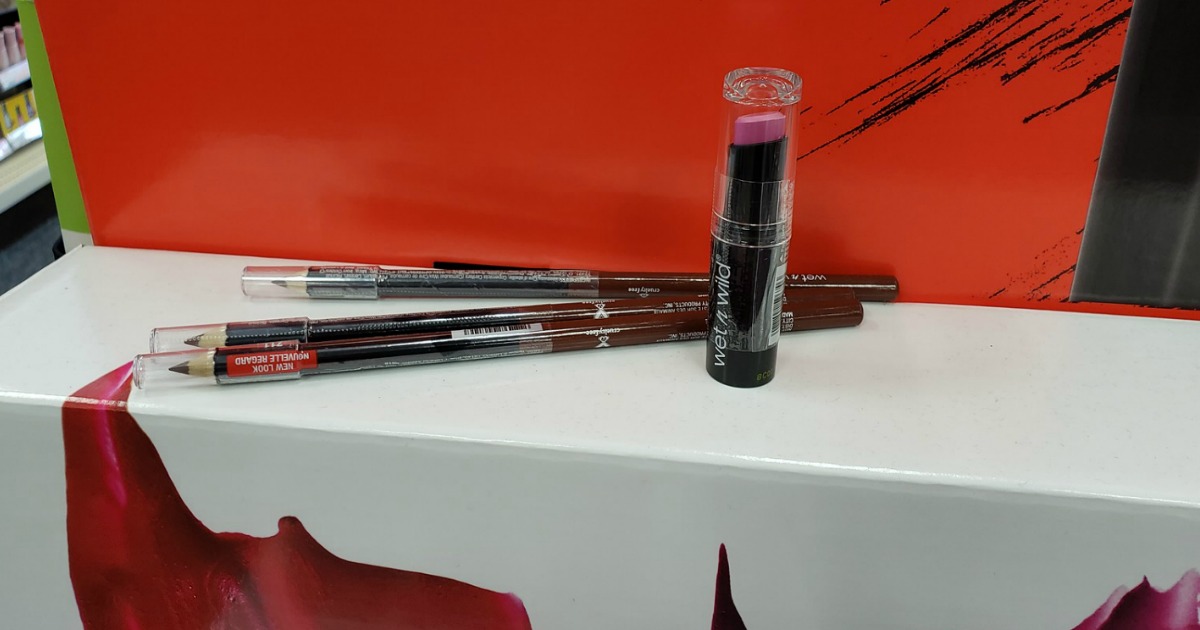 lipstick and eye pencils in-store