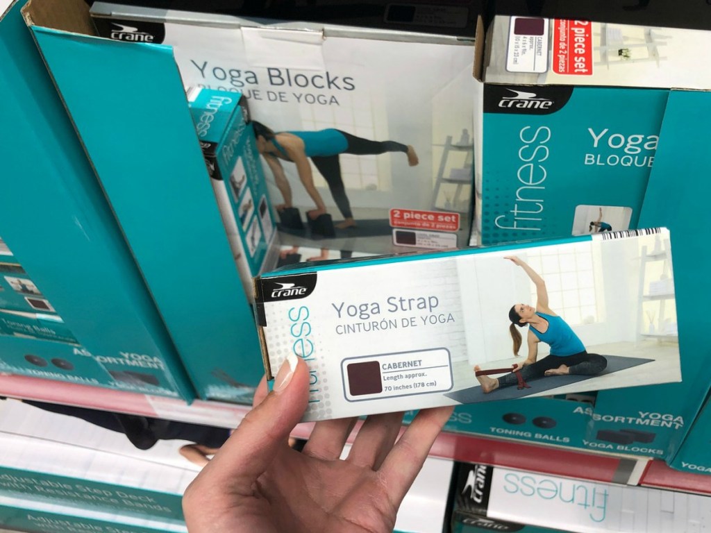 ALDI Yoga Strap and Yoga Blocks