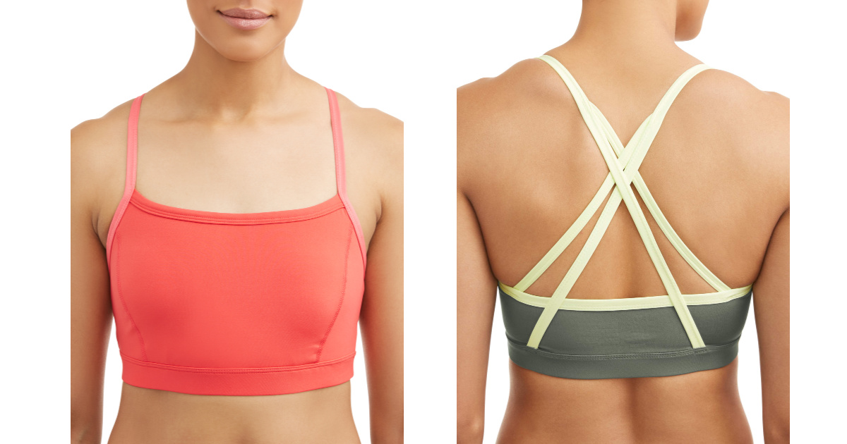 two women wearing athletic works sports bras