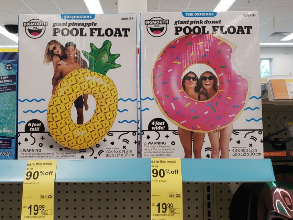 Big Mouth Floats on walgreens shelf