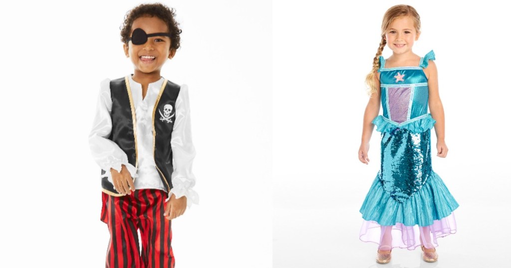 Carter's pirate and mermaid Halloween costumes