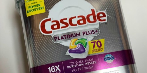 Cascade Platinum Plus 70-Count Dishwasher ActionPacs Only $14.99 Shipped on Amazon