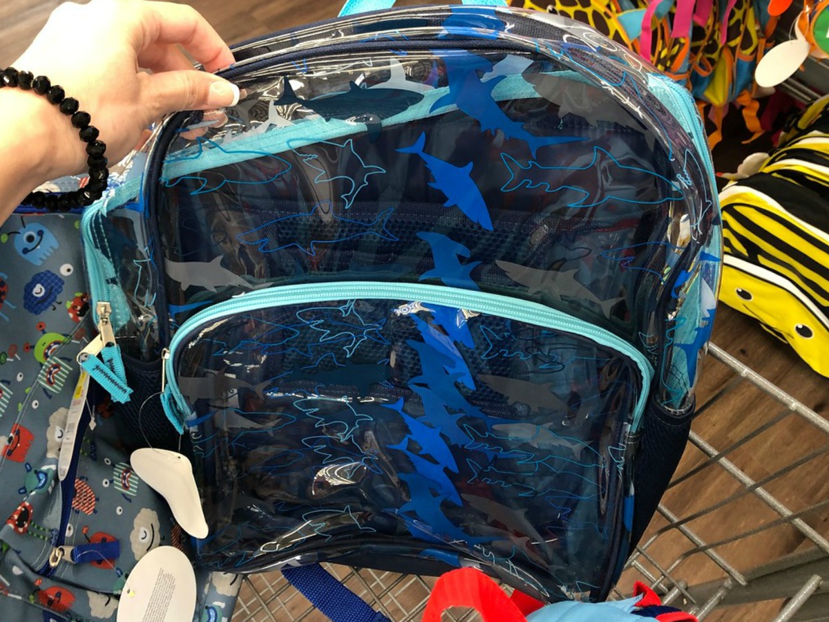 Clearance Clear Shark Backpack at Walmart