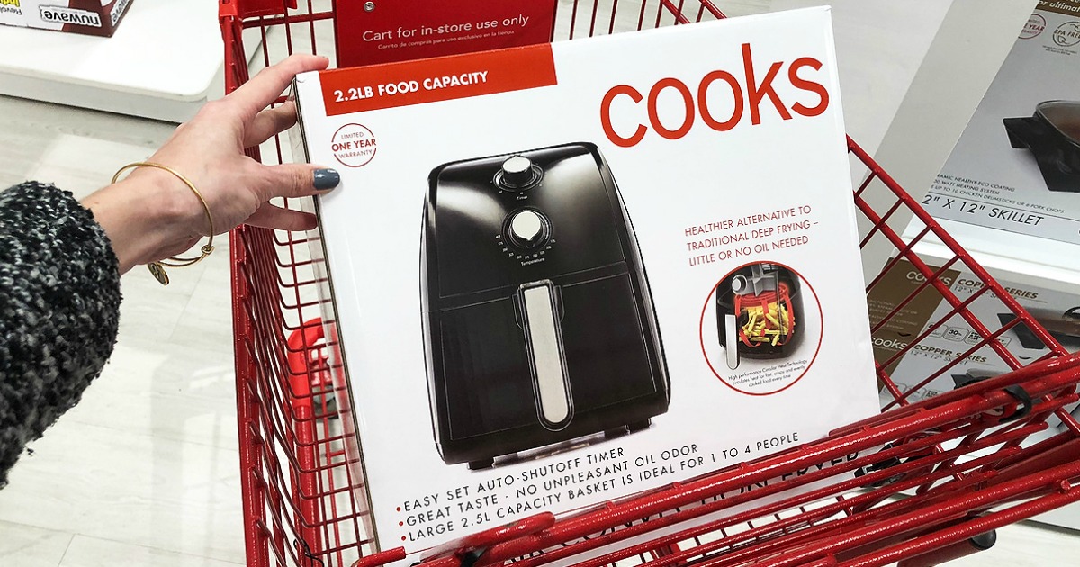 Woman with Cooks Air Fryer in JCPenney cart