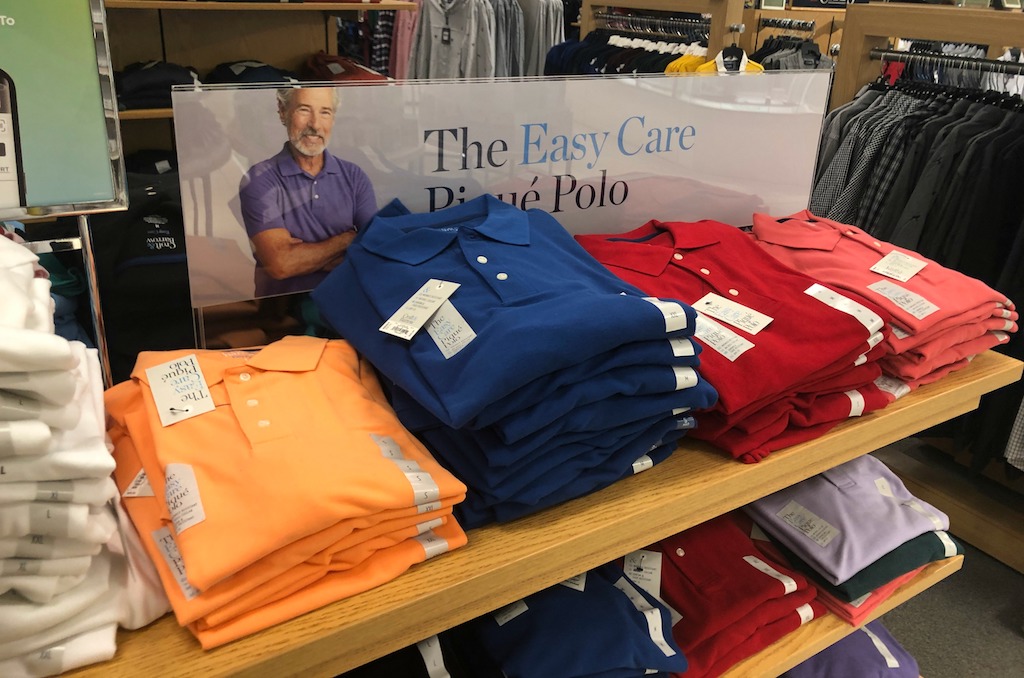 Croft & Barrow Men's Polo Shirts display stand