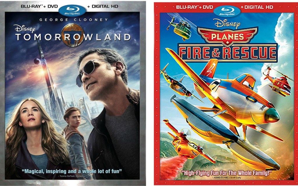 Two Disney Blu-ray movies in case - Tomorrow Land