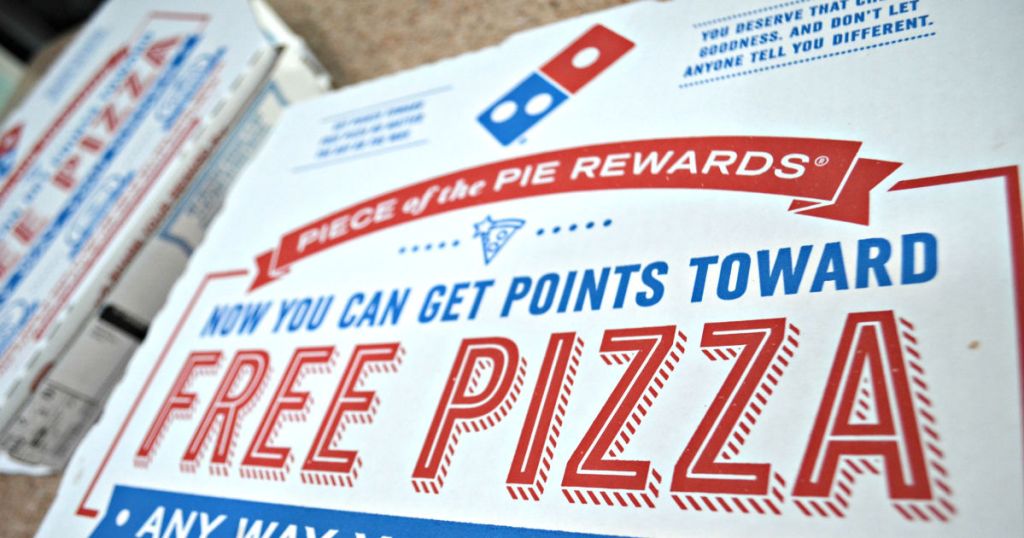 Dominos pizza box