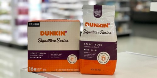 Up to 40% Off Dunkin’ Signature Series Coffee at Target