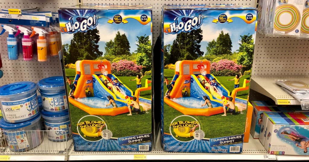 2 boxes of inflatable slide water park at target