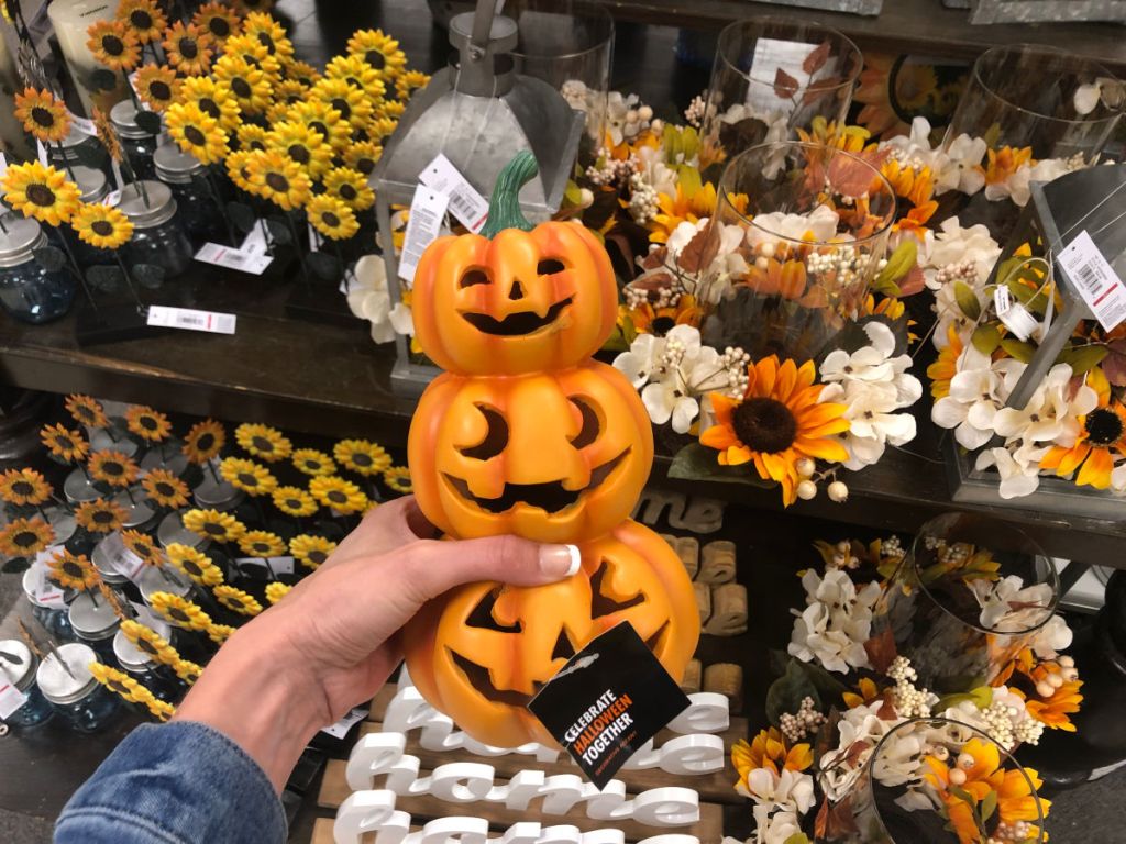 Halloween Jack-O-Lantern Pumpkin Topiary