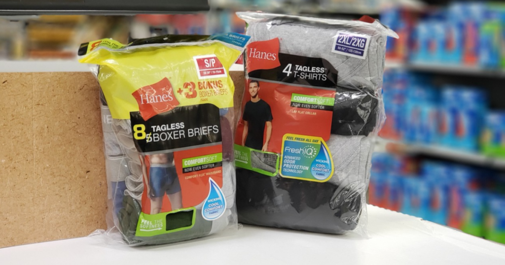 Hanes Boxer Briefs and Tshirts