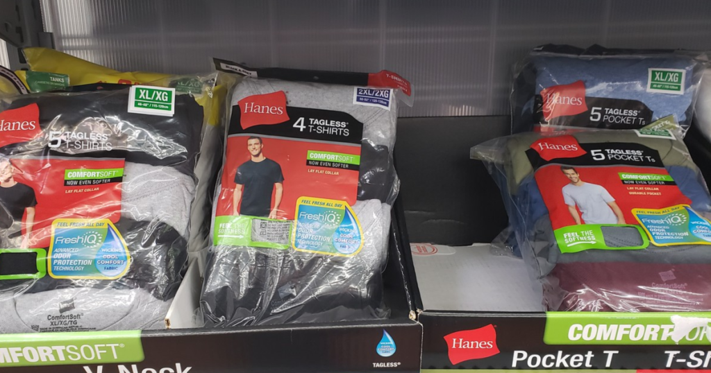 Hanes Mens Pocket T-Shirts