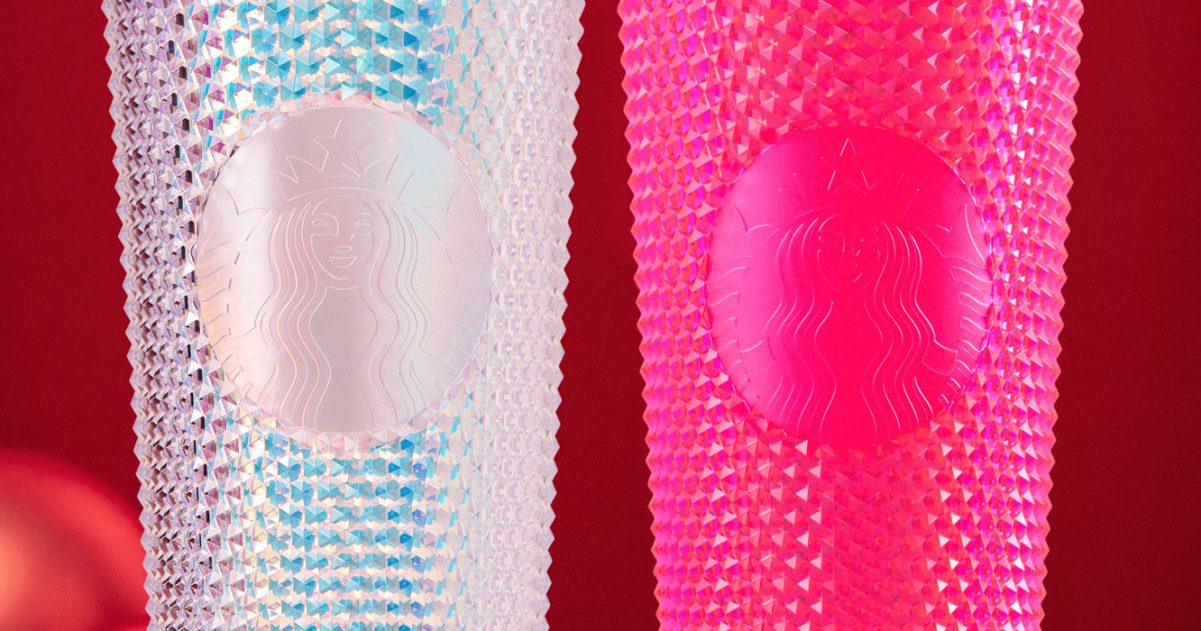 2 reusable tumblers from Starbucks