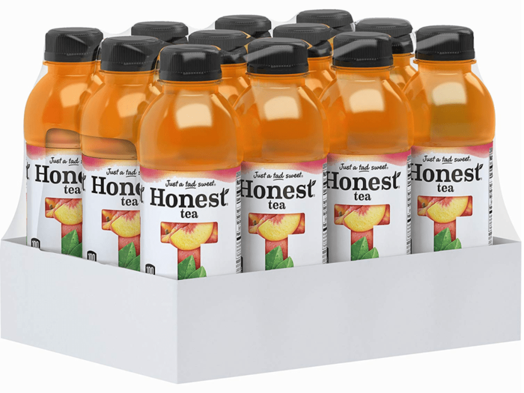 Honest Tea Organic Peach Tea, 16.9 oz 12-Pack Bottles