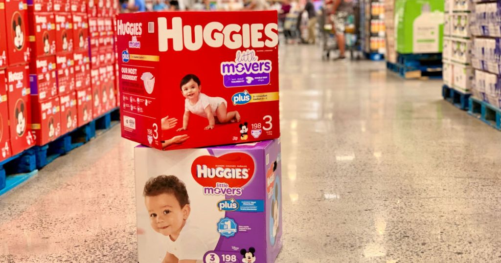 huggies boxes at costco