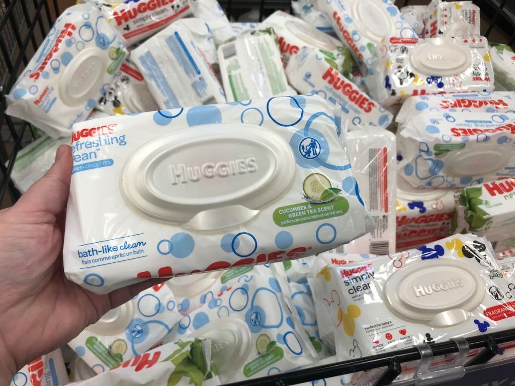 Huggies Wipes in Kroger Bin