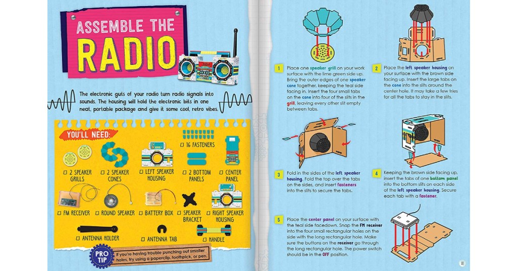 maker lab radio boombox insert