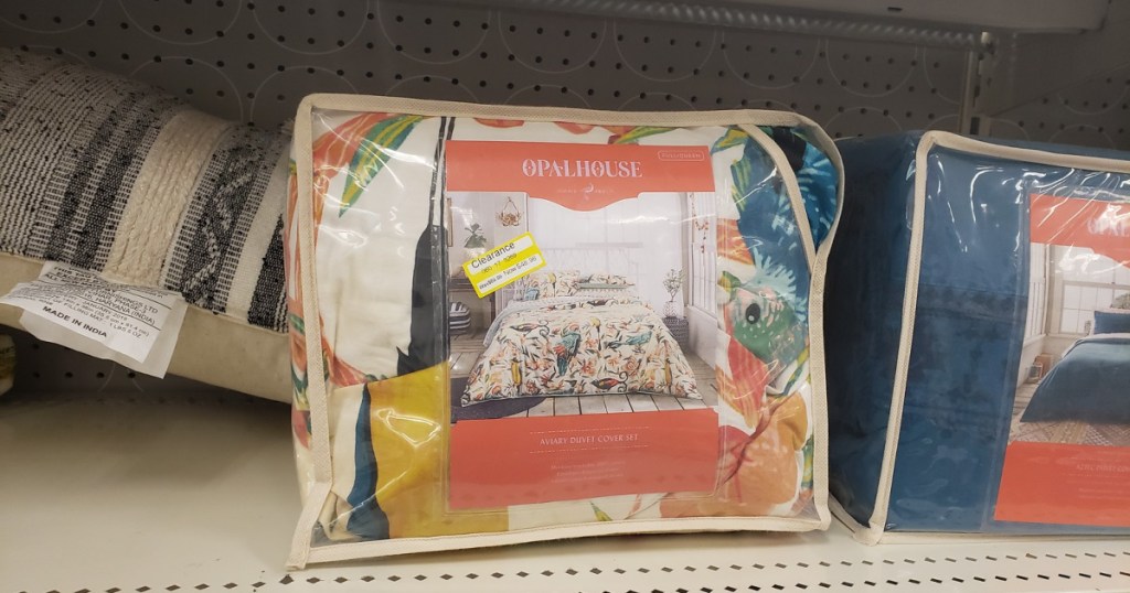 opalhouse duvet set on shelf at target