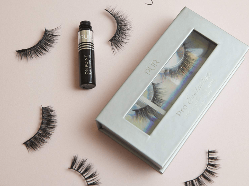 Pur lashes and eyelash box