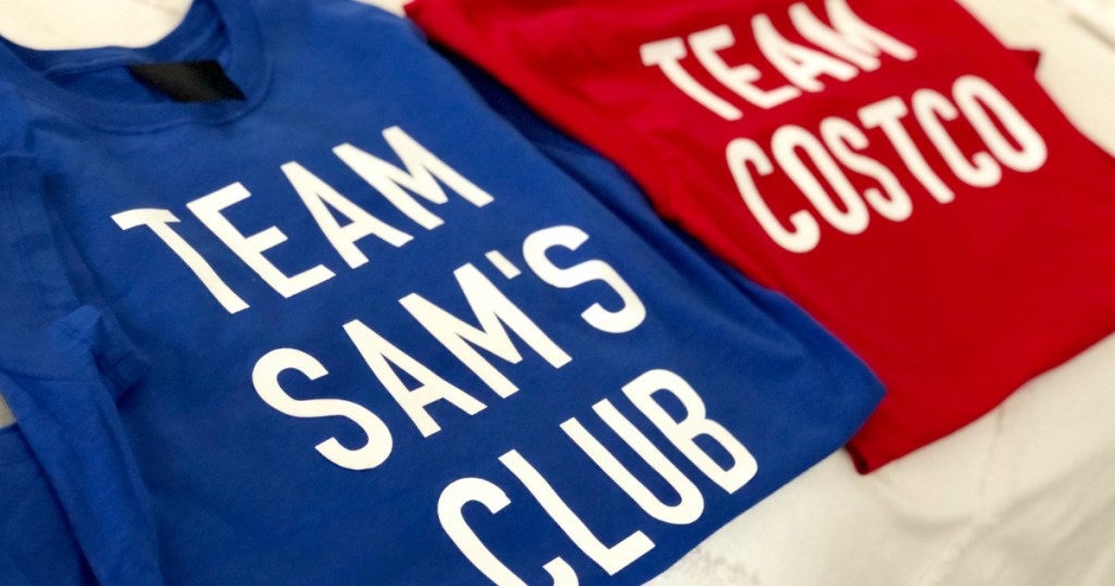Sam's Club and Costco shirts