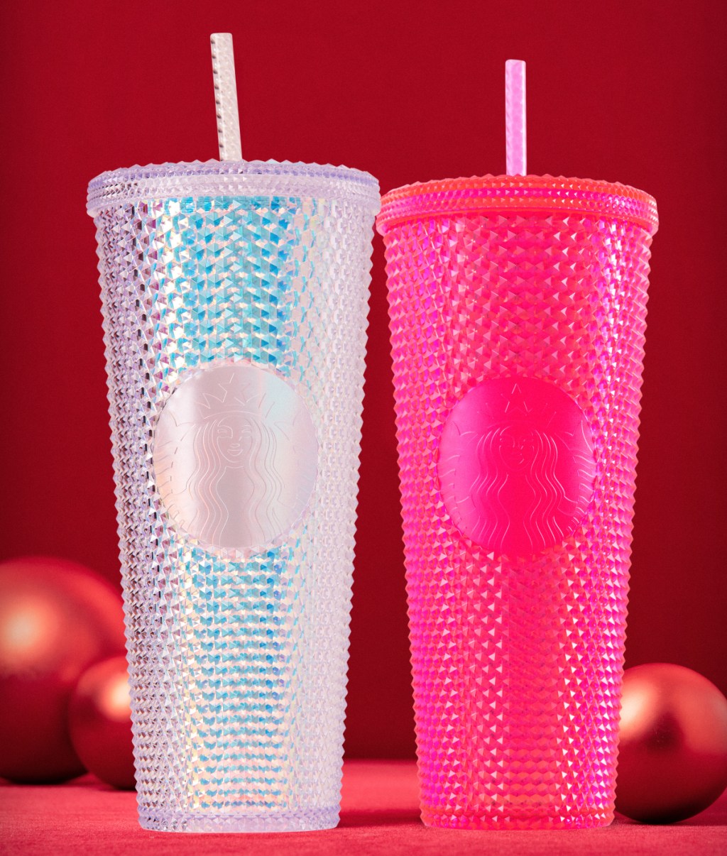 2 Starbucks Iridescent cold cups