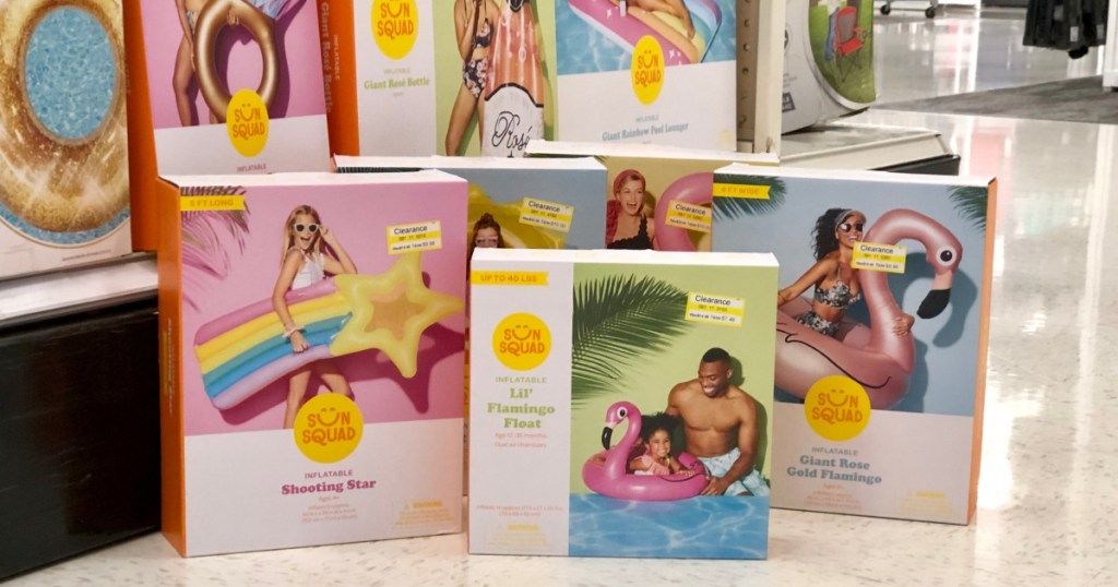 sun squad pool float boxes at target