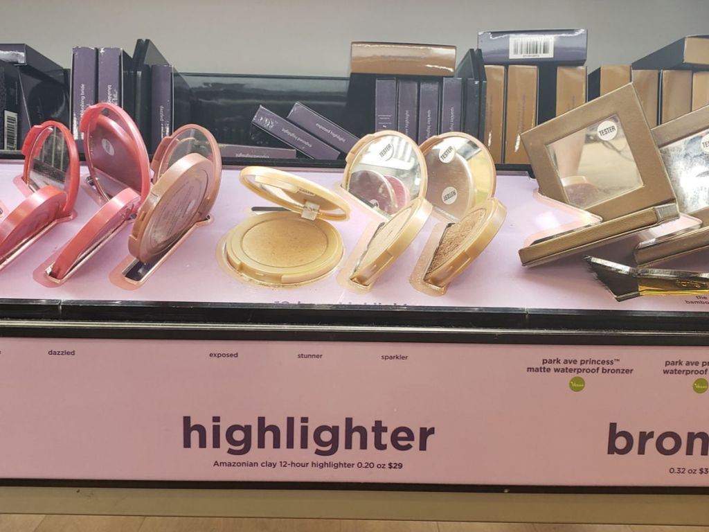 Tarte Highlighter Compact on display at ulta