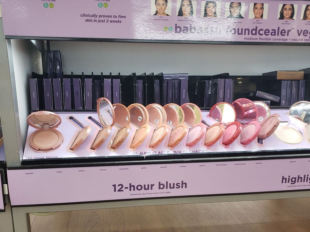 Tarte blush Compact display at ulta