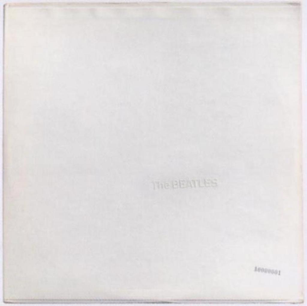 the beatles white album cover