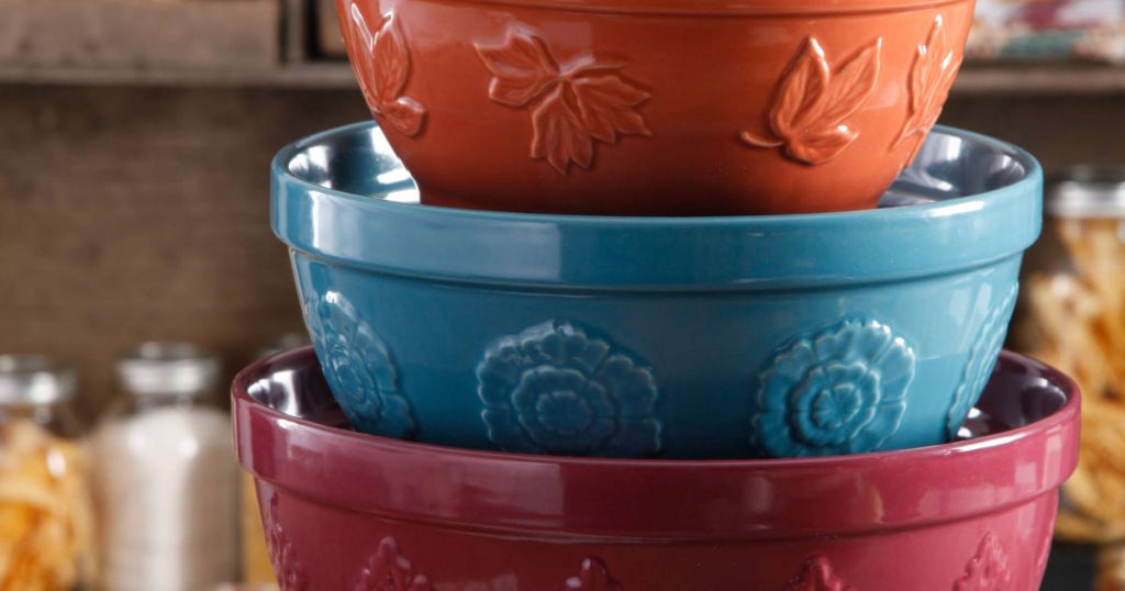 pioneer woman nesting bowls set