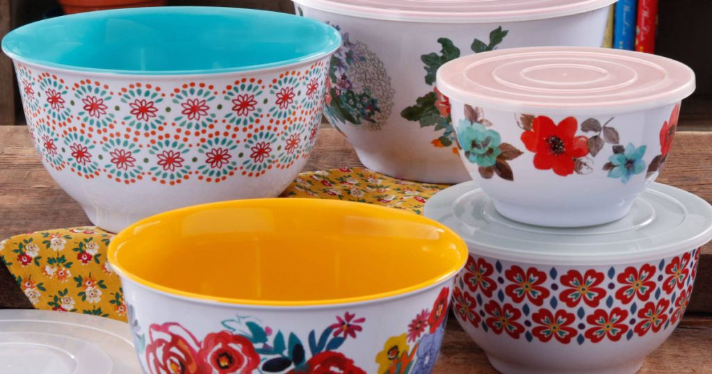 pioneer woman mixing bowl set