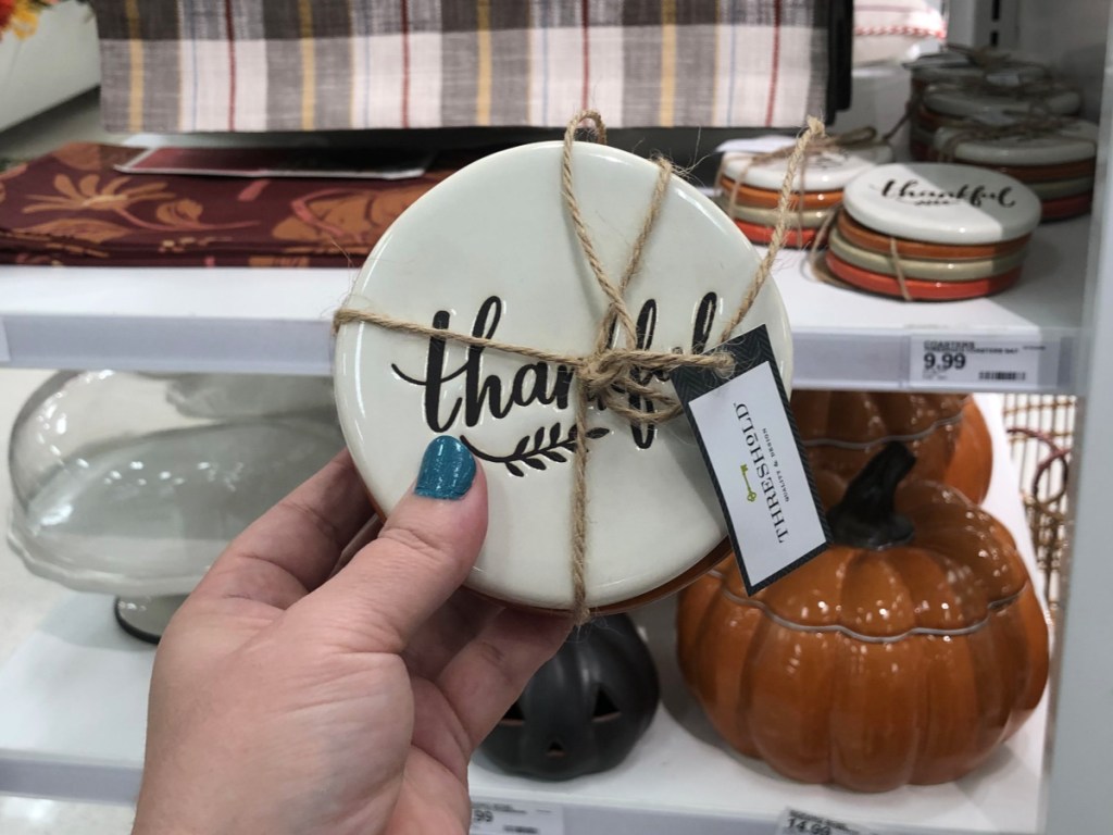 Threshold Thankful Coasters at Target