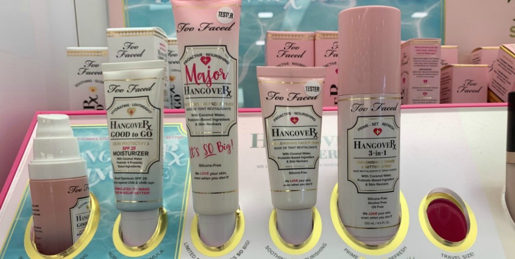 Too faced cosmetics brand on display in ULTA
