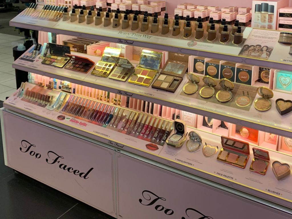 Ulta Too Faced Display in store