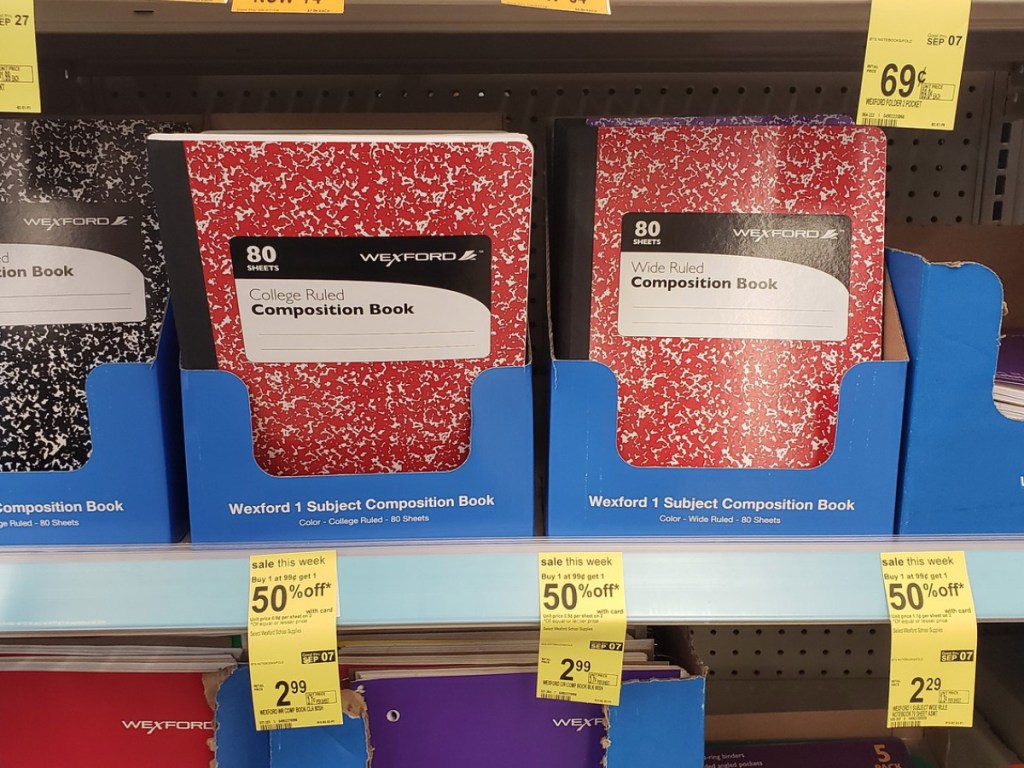 Walgreens composition books